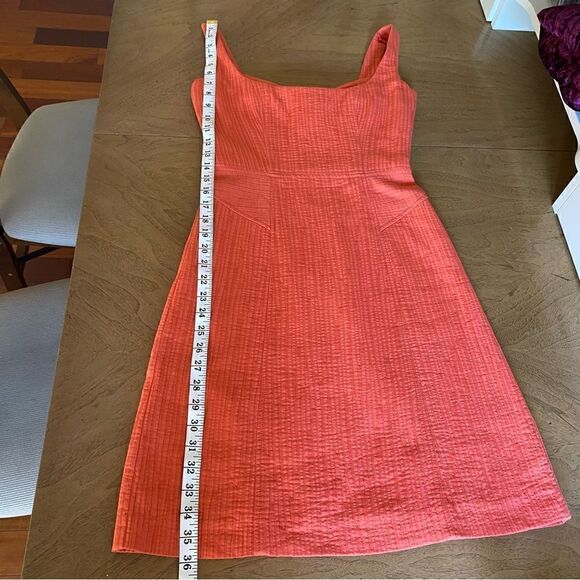 Milly of New York Orange Cotton Balconet Mini Dress - Picture 8 of 11